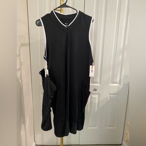 Tail Black and White Sleeveless Dress Golf Dress 2Pc Matching Set